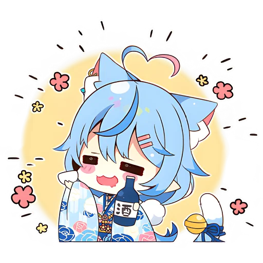 Эмодзи Снежная Лами–тян