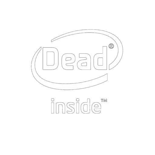 Эмодзи dead inside