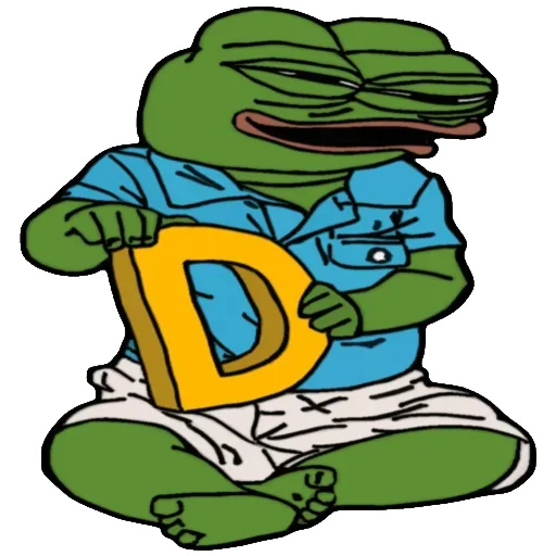 Эмодзи Alphabet with Pepe