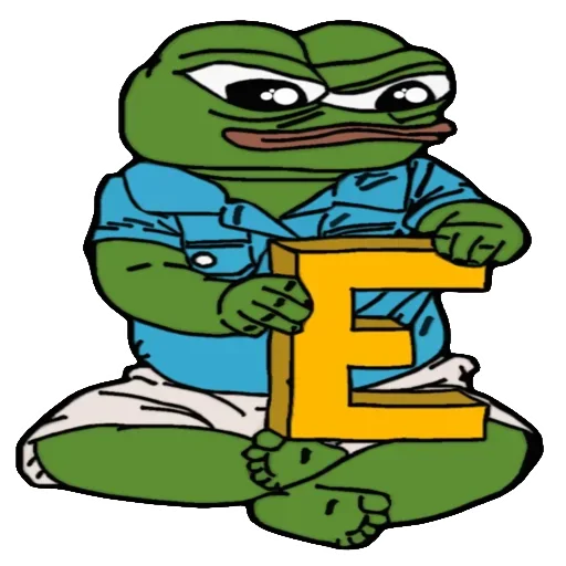 Эмодзи Alphabet with Pepe