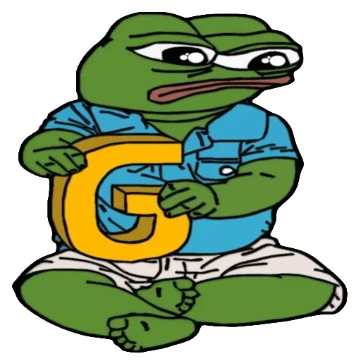 Эмодзи Alphabet with Pepe
