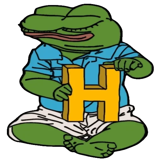 Эмодзи Alphabet with Pepe