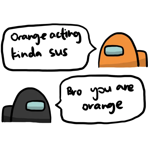 Эмодзи Among us meme