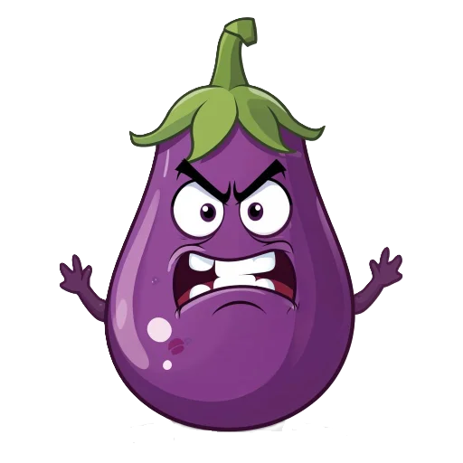 Эмодзи злые овощи