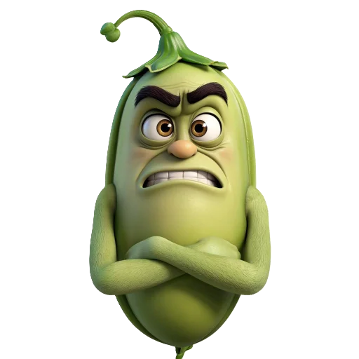 Эмодзи злые овощи