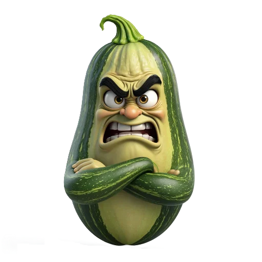 Эмодзи злые овощи