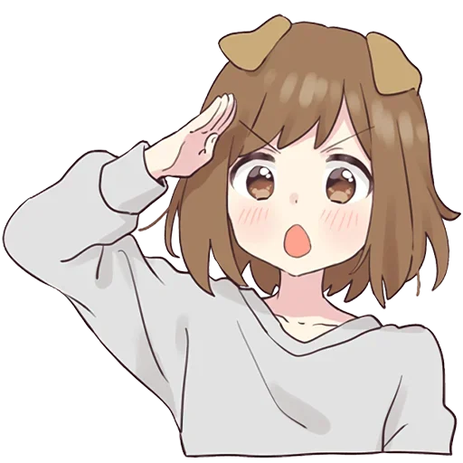 Эмодзи Cute Girl