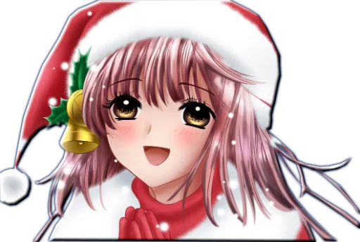 Эмодзи Новогодние анимешки