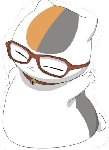 Эмодзи Котя сенсей