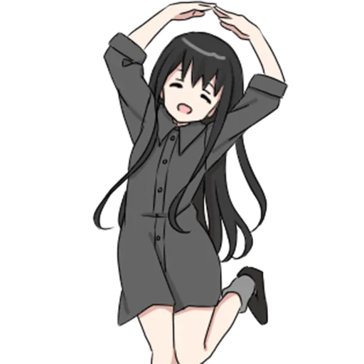 Эмодзи girl with long black hair