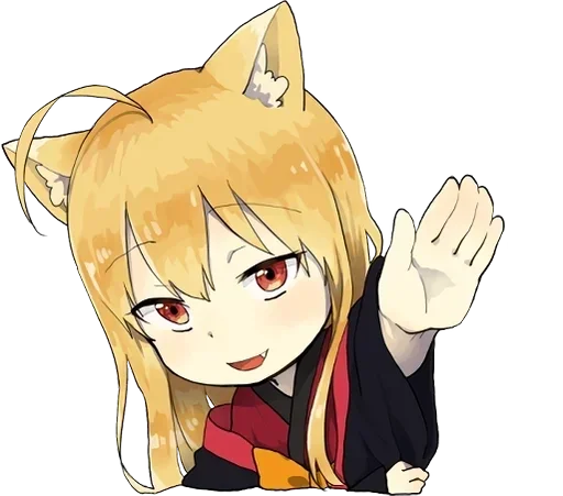 Эмодзи little fox kitsune