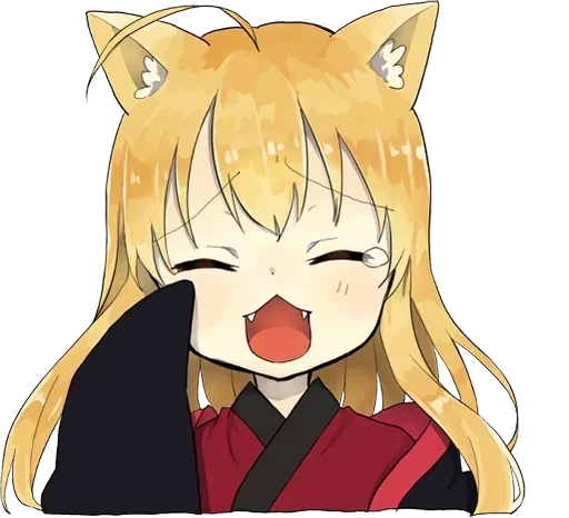 Эмодзи little fox kitsune