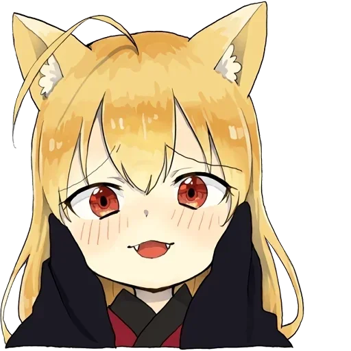 Эмодзи little fox kitsune