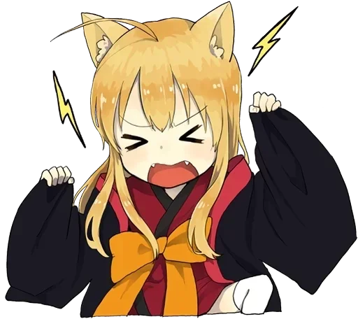 Эмодзи little fox kitsune