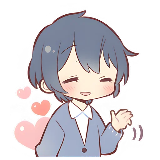 Эмодзи Anime boy and girl