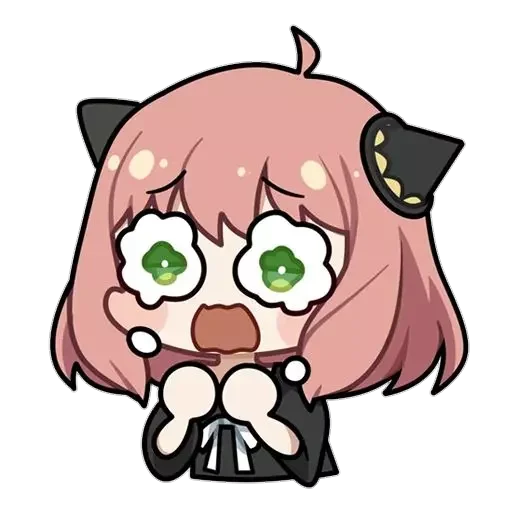 Эмодзи anya chibi