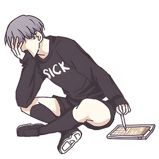 Эмодзи Тяжёлые будни Рикки