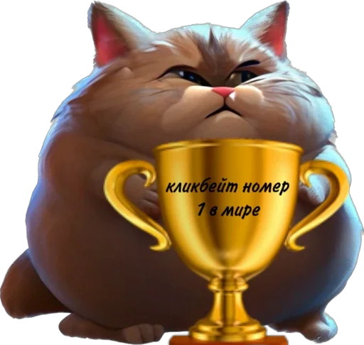 Эмодзи толстый кот