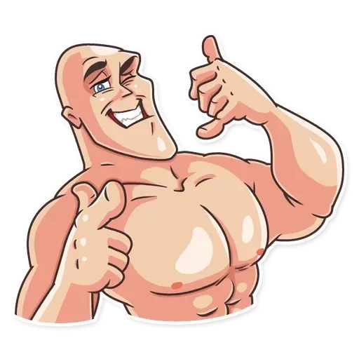 Эмодзи Лысый из brazzers