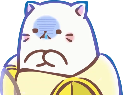 Эмодзи Bananya cat