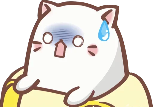 Эмодзи Bananya cat