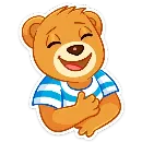 Эмодзи Медвежонок Барни