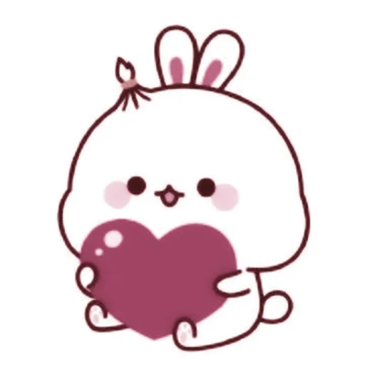 Эмодзи cute bunny
