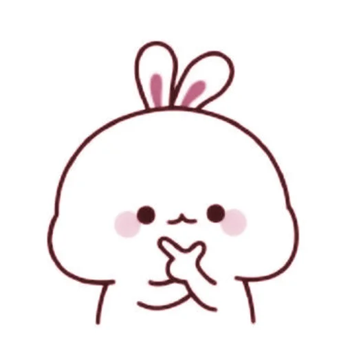 Эмодзи cute bunny