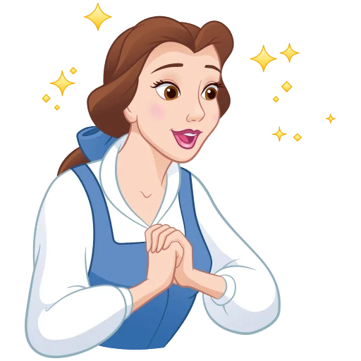 Эмодзи Красавица и Чудовище Без Текста