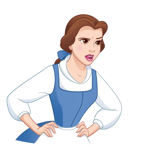 Эмодзи Красавица и Чудовище Без Текста