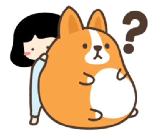 Эмодзи belly corgi
