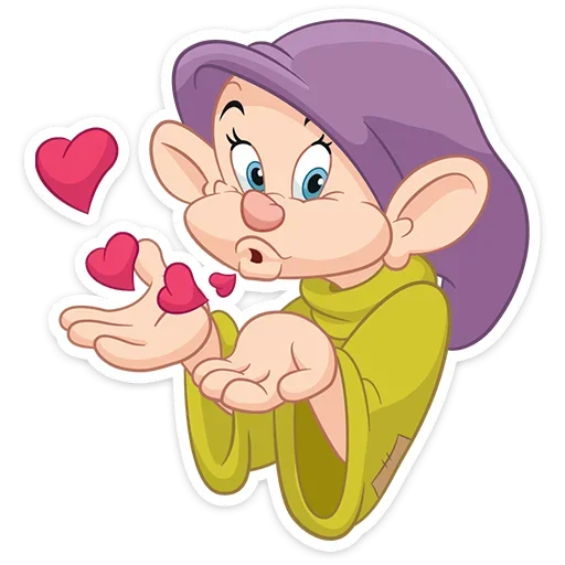 Эмодзи Белоснежка и гномы