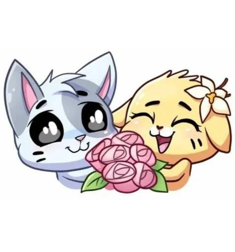 Эмодзи Бисквит и Ванилька