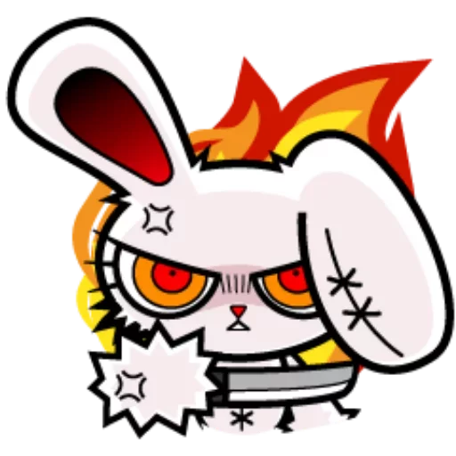 Эмодзи Bloody bunny