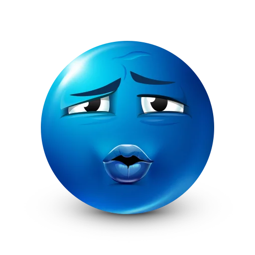 Эмодзи Blue faces