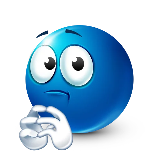 Эмодзи Blue faces