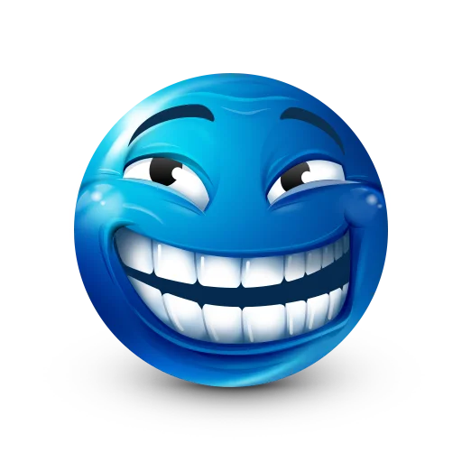 Эмодзи Blue faces