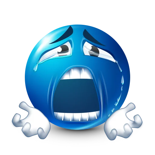 Эмодзи Blue faces