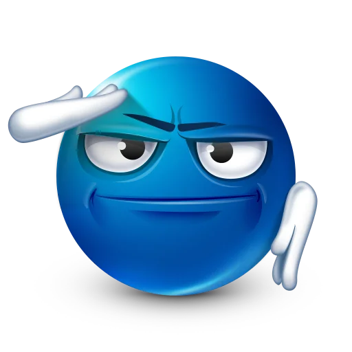 Эмодзи Blue faces