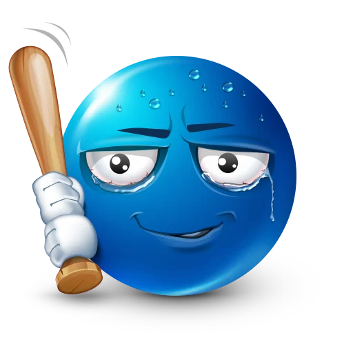 Эмодзи Blue faces