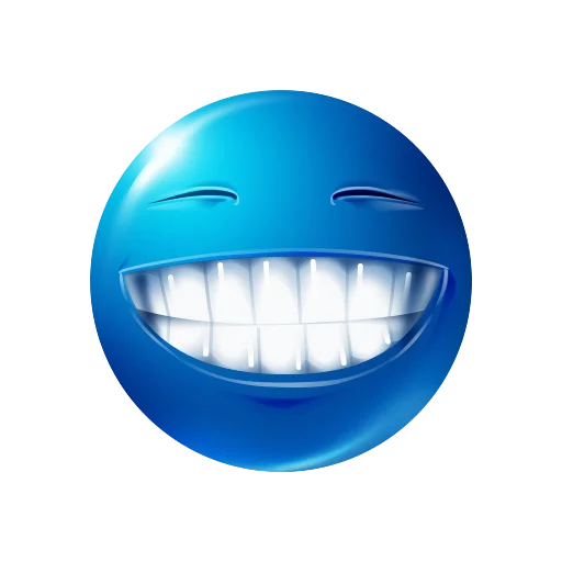 Эмодзи blue emoji