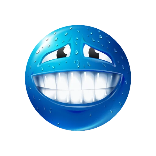 Эмодзи blue emoji