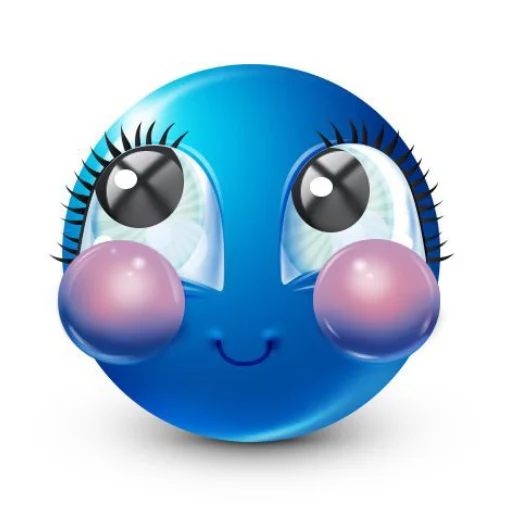 Эмодзи Blue faces