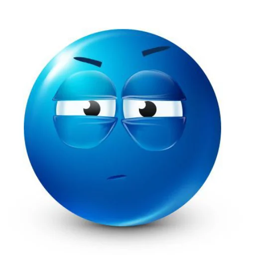 Эмодзи Blue faces