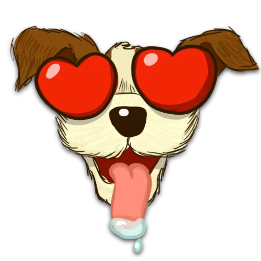 Эмодзи Борька пес