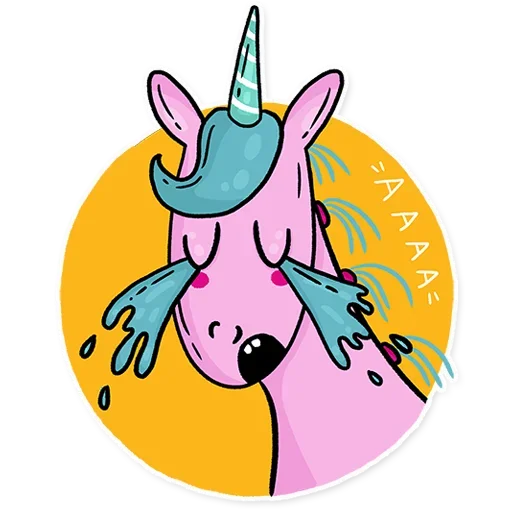 Эмодзи Born to be a unicorn