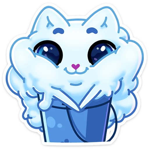 Эмодзи Котялок в ведёрке