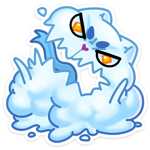 Эмодзи Котялок в ведёрке