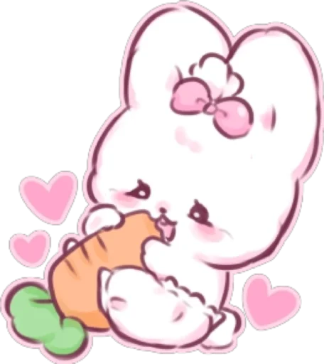 Эмодзи зайчик