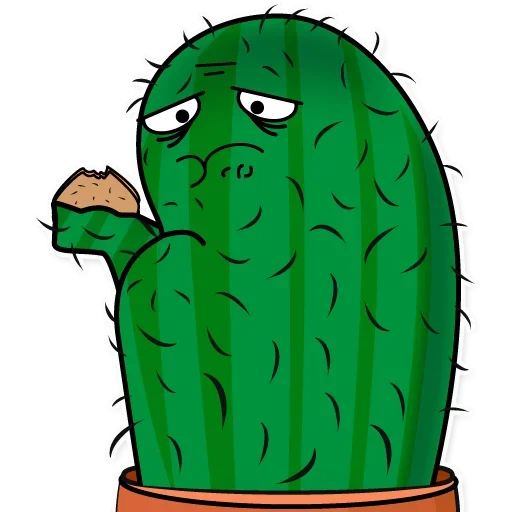Эмодзи Веселый кактус